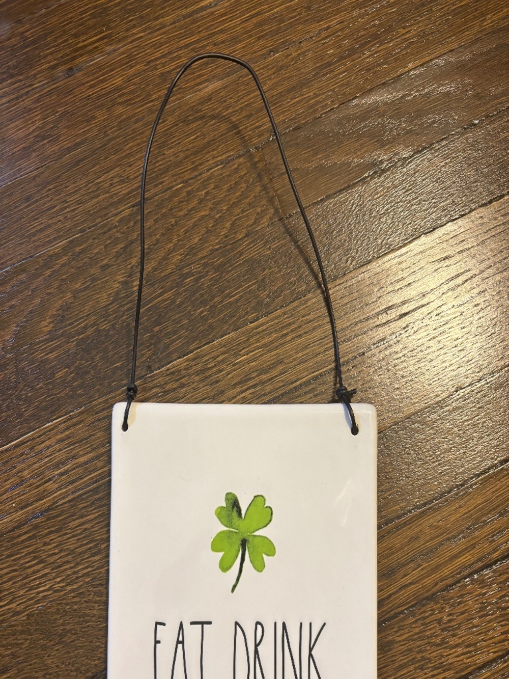 Rae Dunn Eat Drink and Be Irish Plaque, Wall Decor, St Patrick’s Day